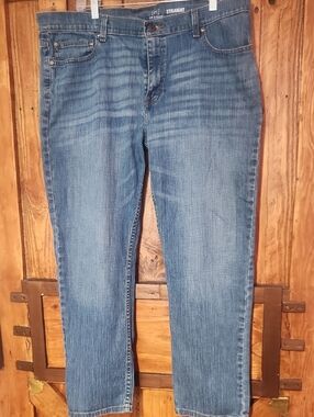 George Blue Straight Leg Jeans